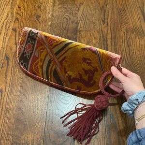 NWOT Shanghai Tang velvet clutch